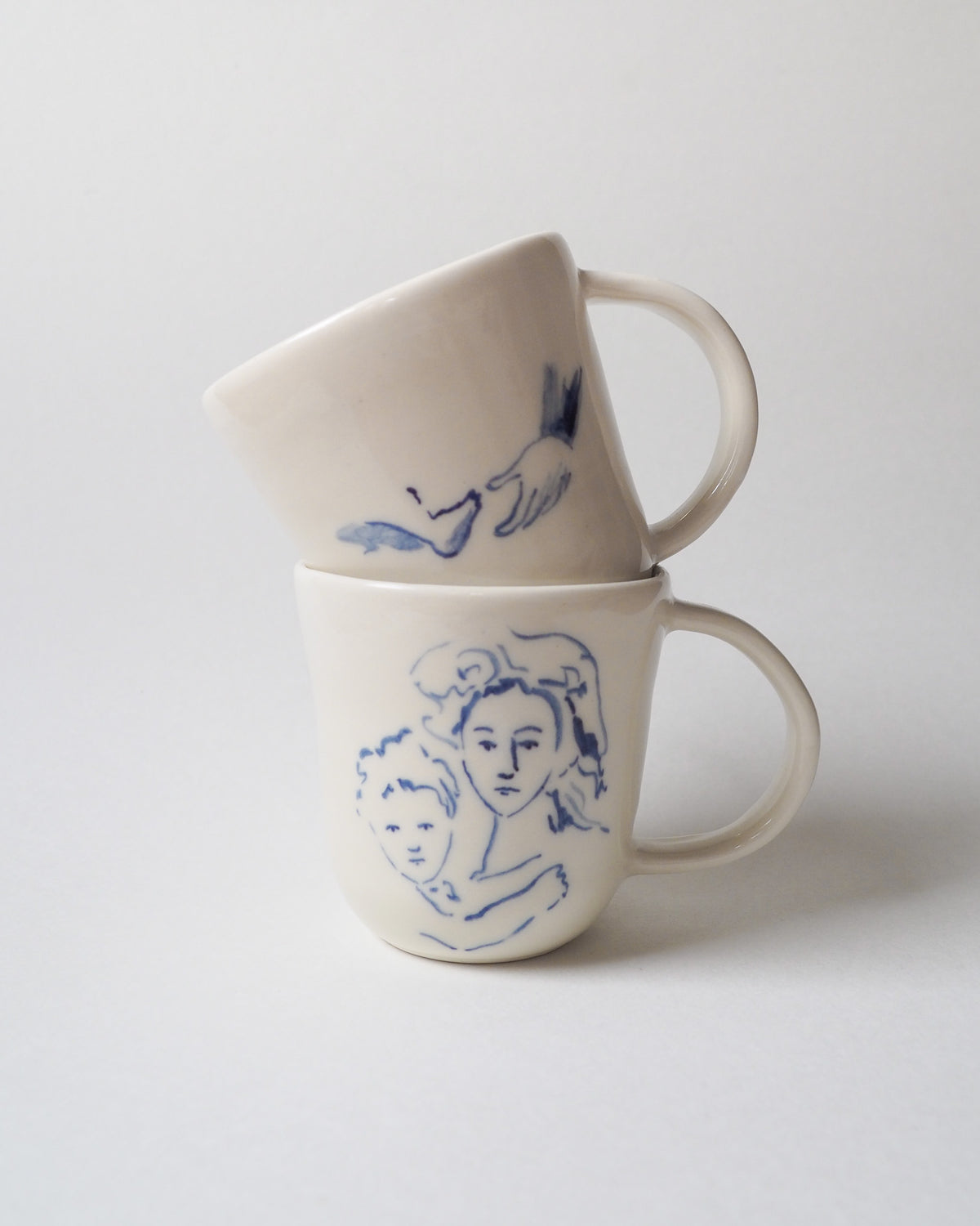 Cup Diptych 'Babe by Its Mother'