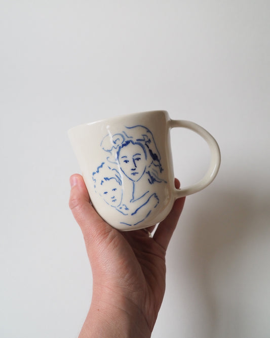 Cup Diptych 'Babe by Its Mother'