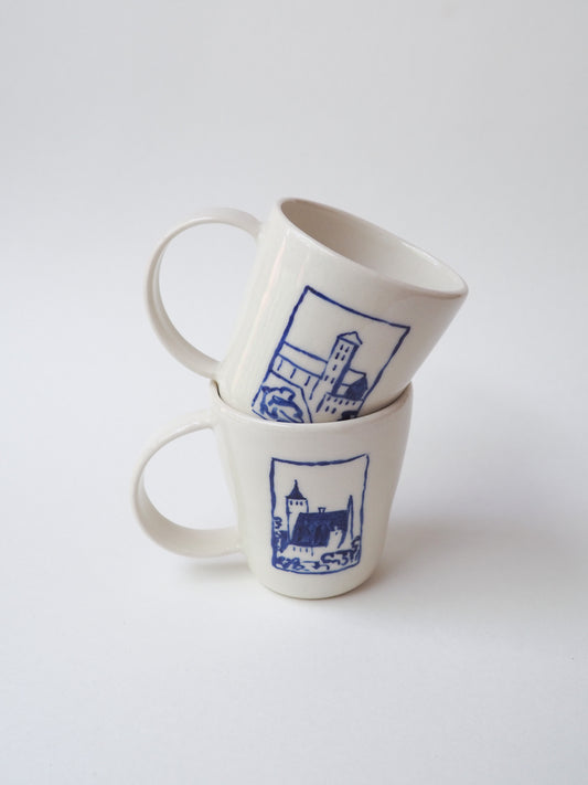 Cup Diptych 'Castles’