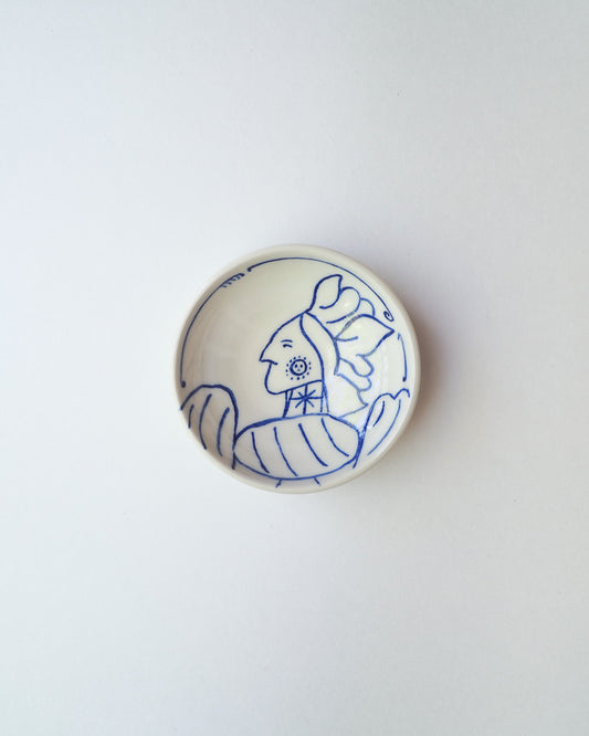 Tiny Plate 'Manises Knight'